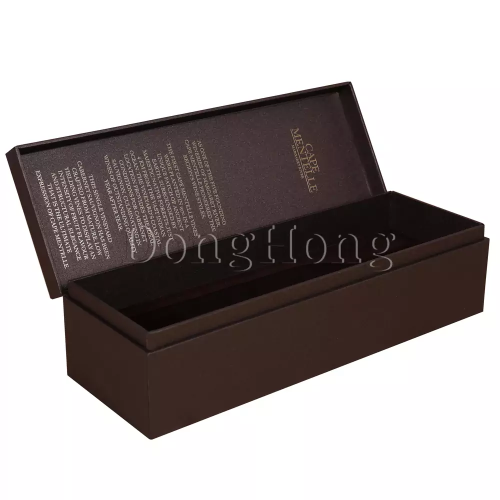Hinged Packaging Wine Boxes with Foam In