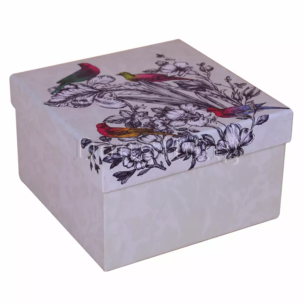 2-Piece Flower Printing Color Gift Box