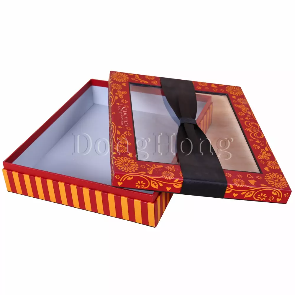 2-Piece Printed Packing Gift Box with Wi
