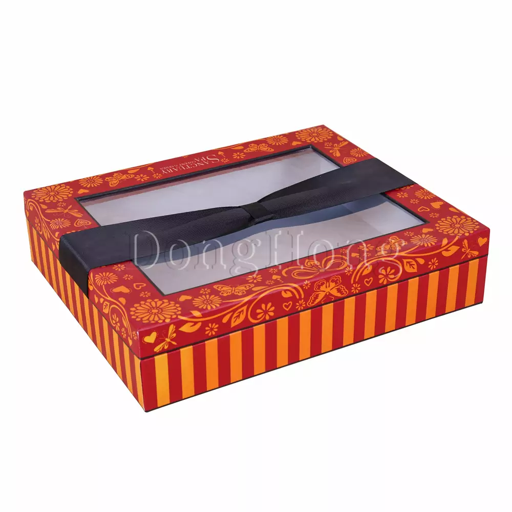 2-Piece Printed Packing Gift Box with Wi