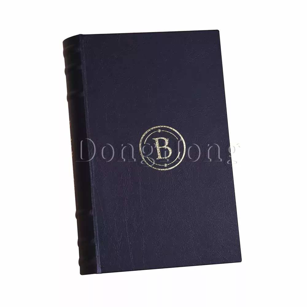 Black Book Shape Leather Packaging Box 