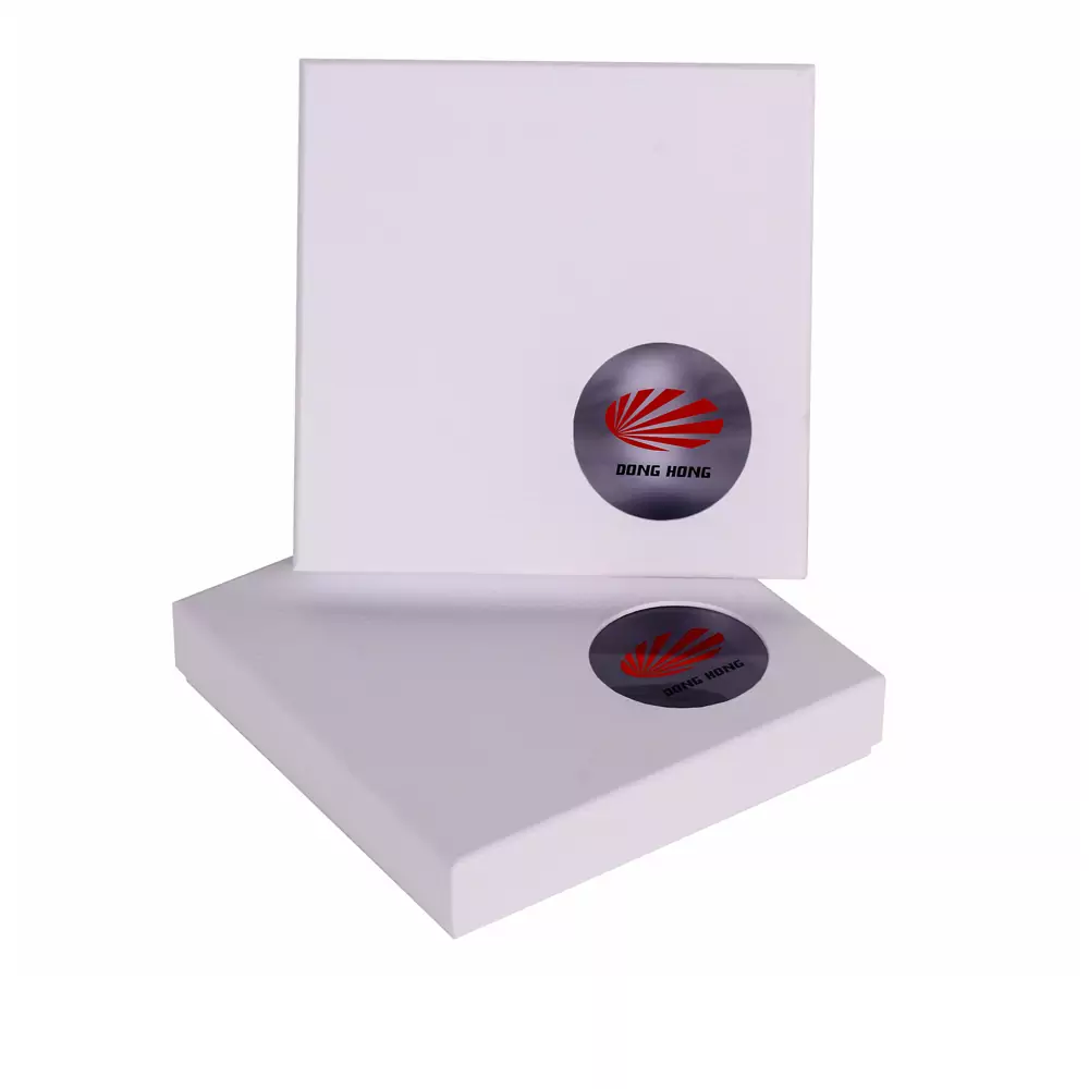 2-Piece White Textured Packing Box with 