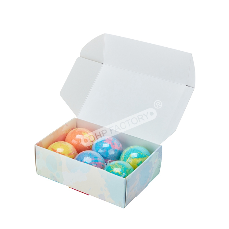 CMYK Printing Bath Bomb Gift Mailer Box Set 