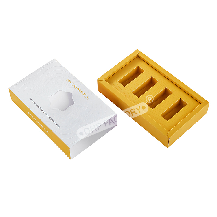 Rigid Cardboard Gift Box with Colorful Slide Design 