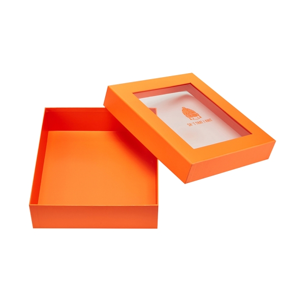 2-Piece Printed Packing Gift Box with Window 