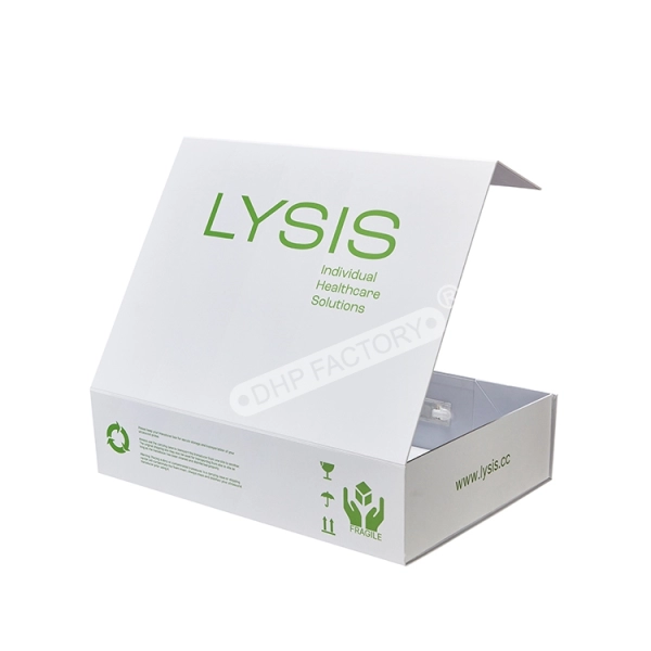 Eco-Friendly Magnetic Rigid Box for Healthcare Packaging  Custom Logo